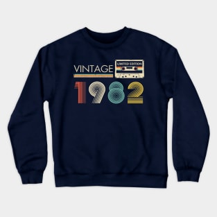 Vintage 1982 Limited Edition Cassette Crewneck Sweatshirt